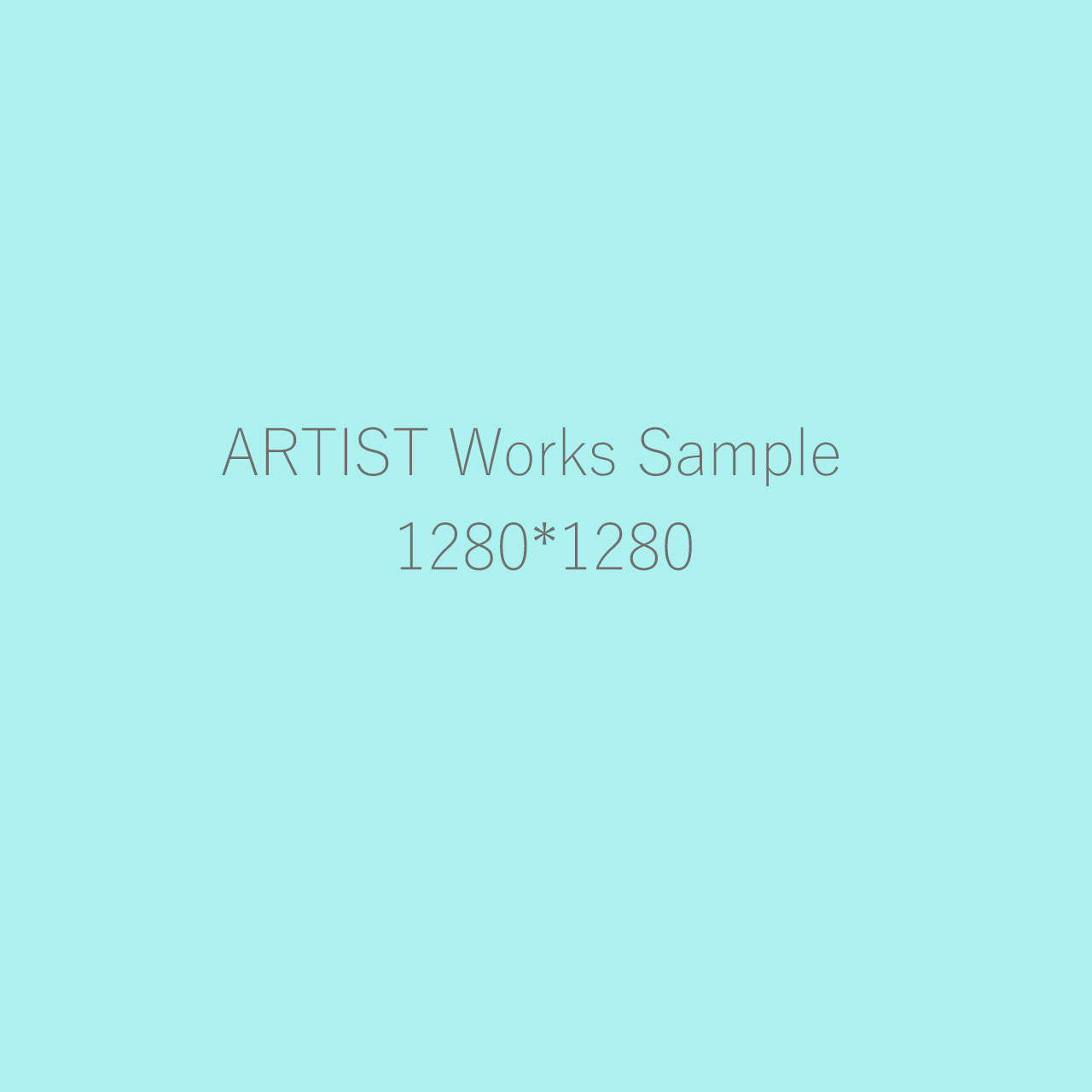 ARTIST　WORKS　Sample