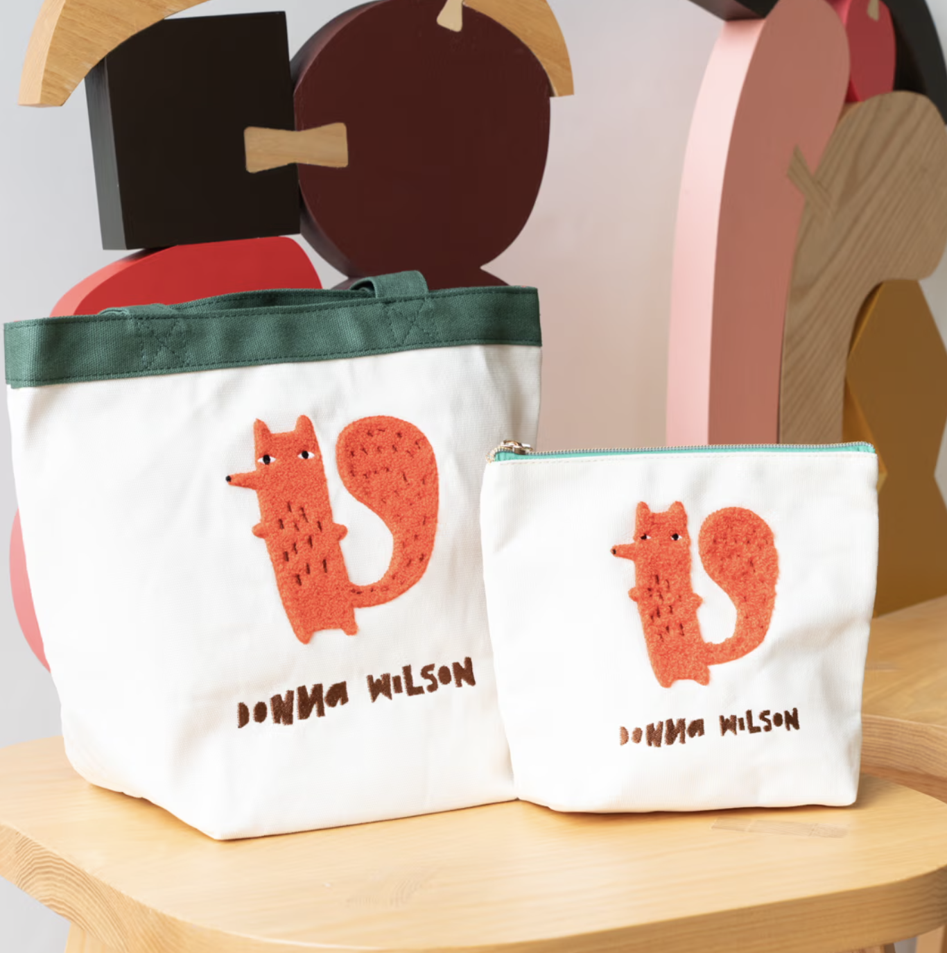 刺繍ミニトート